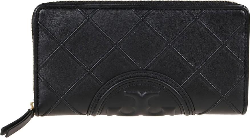 TORY BURCH Zwarte Gewatteerde Portemonnee met Ritssluiting Black Dames - Foto 5