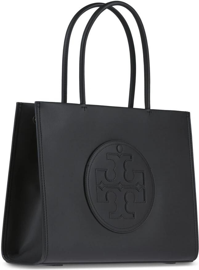 TORY BURCH Kleine Ella Eco Tote Hobo Tas Zwart Vegan Leer Black Dames - Foto 5