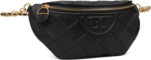 TORY BURCH Zwarte leren heuptas met diamantpatroon Black Dames - Foto 7