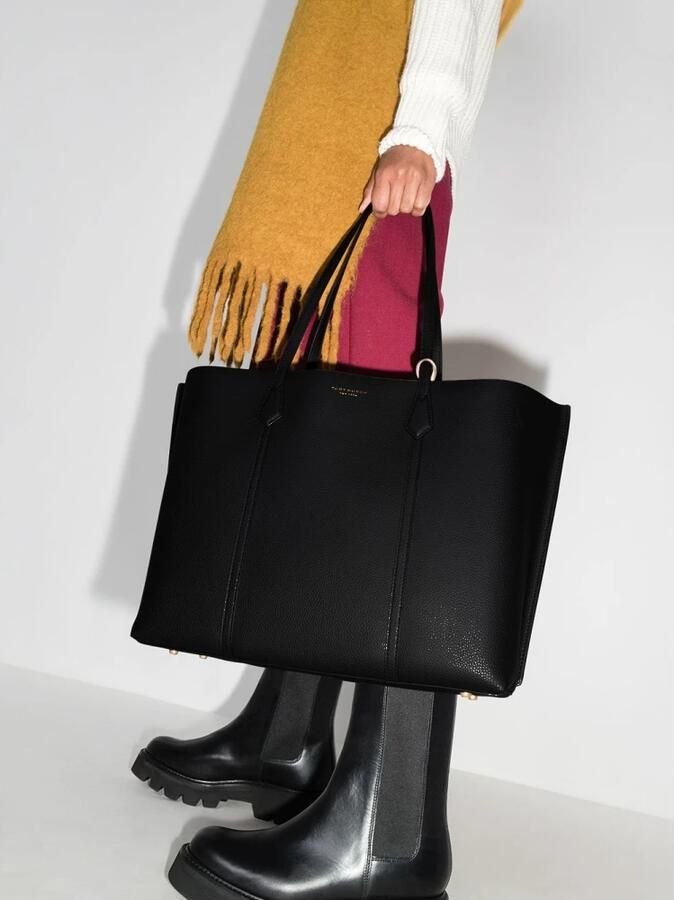 TORY BURCH Shoppers Perry Triple-Compartment Tote in zwart - Foto 6
