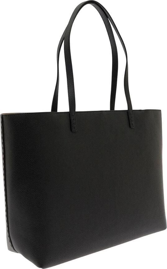 TORY BURCH Totes Mcgraw' Black Tote Bag Wit Double T Detail In Grai in zwart - Foto 5