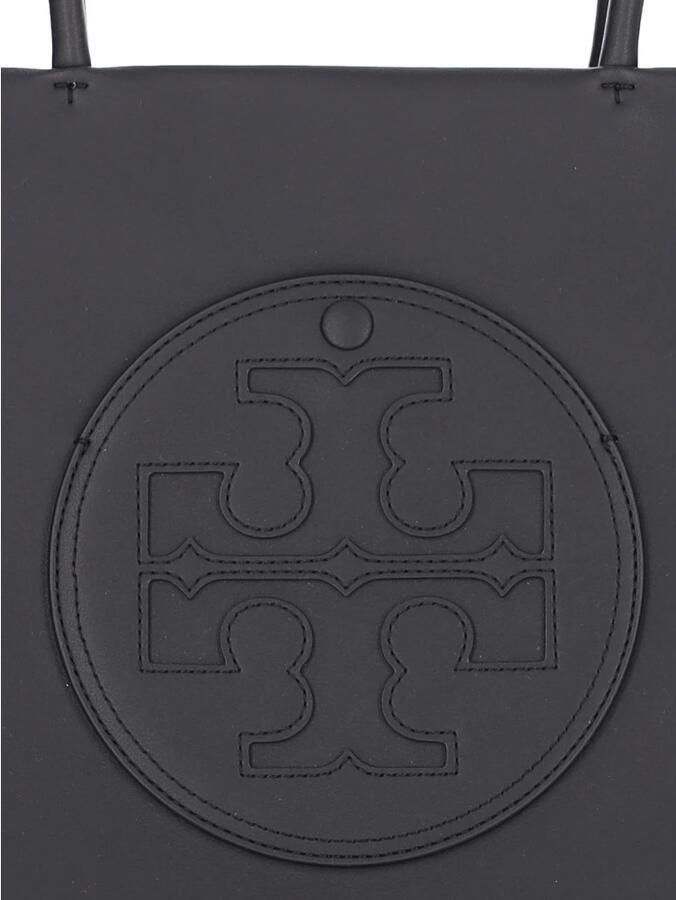 TORY BURCH Kleine Ella Eco Tote Hobo Tas Zwart Vegan Leer Black Dames - Foto 2