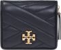 TORY BURCH Chevron Bi-Fold Portemonnee in Zwart Black Dames - Thumbnail 1