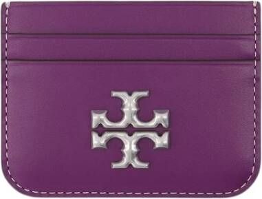 TORY BURCH Portemonnee kaarthouder Paars Dames