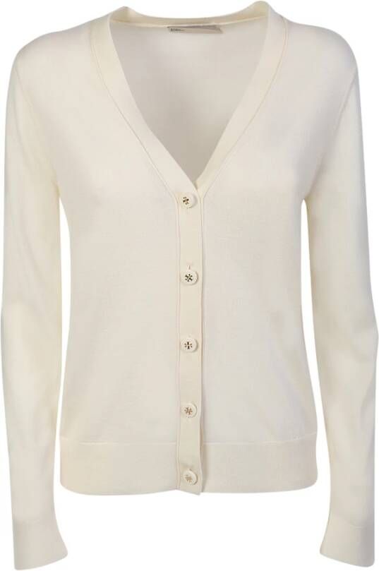 TORY BURCH Witte V-Hals Cardigan voor Dames White Dames
