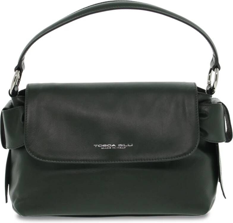 Tosca Blu Groene Leren Handtas met Sieraccessoire Groen Dames