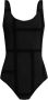 TotêMe Zwarte Monogram Badpak Black Dames - Thumbnail 1