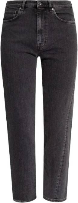 TotêMe Grijze Gewassen Twisted Seam Denim Jeans Gray Dames