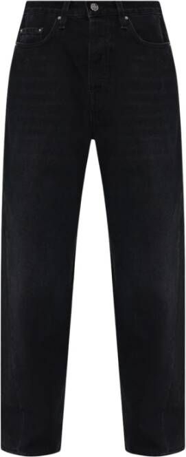 TotêMe Minimalistische Denim Jeans Black Dames