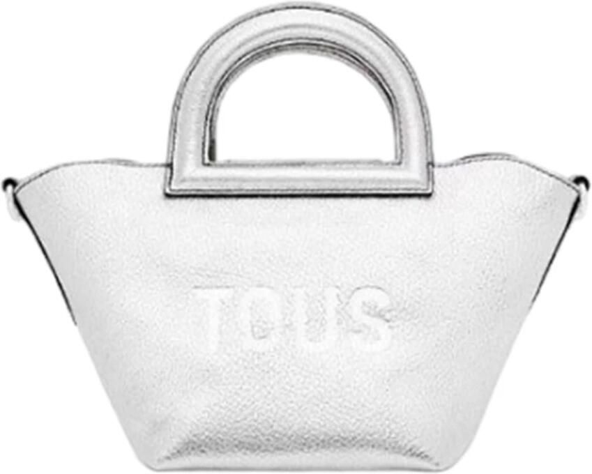 Tous Zilveren Leren Schoudertas Gray Dames - Foto 2