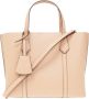 TORY BURCH Rose Pink Kleine Perry Triple-Compartiment Tote Tas Beige Dames - Thumbnail 4