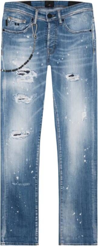 Tramarossa Straight Jeans Blauw Heren