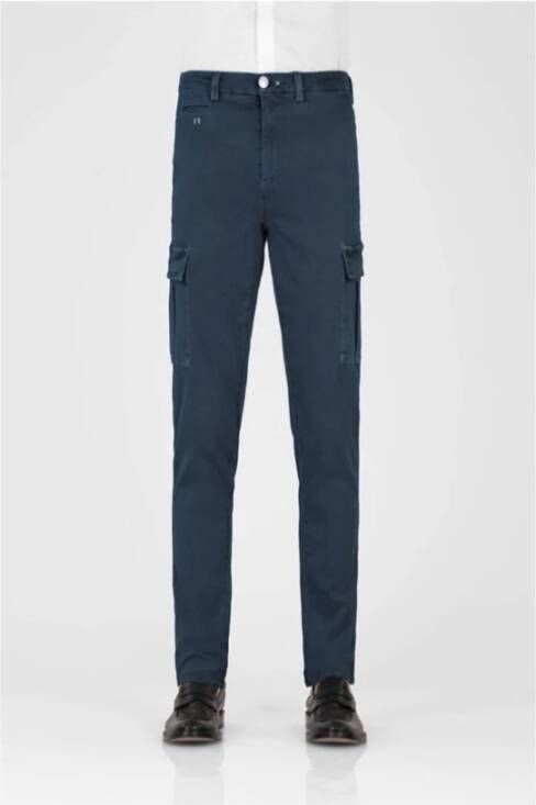 Tramarossa Super Stretch Cargo Chino Blauw Heren