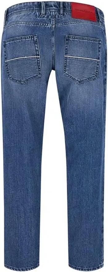 Tramarossa Verwijderbare Initialen Selvedge Jeans met Leren Label Blue Heren - Foto 3