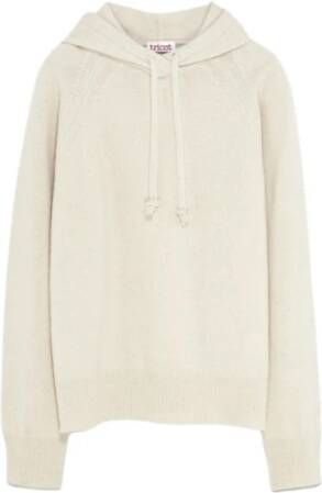 Tricot Off White Cashmere Hoodie White Dames