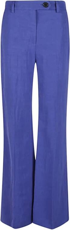True Royal Wide Trousers Blauw Dames