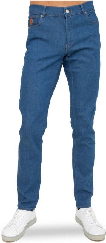Trussardi 5 Pocket Pants 370 Blauw Heren