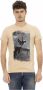 Trussardi Elegante Beige Ronde Hals Tee met Stijlvolle Print Beige Heren - Thumbnail 1