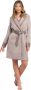 Trussardi Kimono Sluiting Katoenen Jas met Contrastdetails Beige Dames - Thumbnail 1