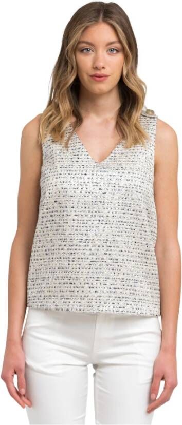 Trussardi Beige Acetate Tops & T-Shirt Beige Dames