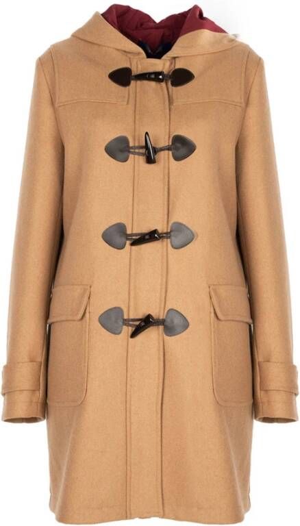 Trussardi Jas met capuchon en zakken Bruin Dames
