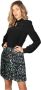 Trussardi Mini Jurk met Kraag en Geplooide Rok Black Dames - Thumbnail 1