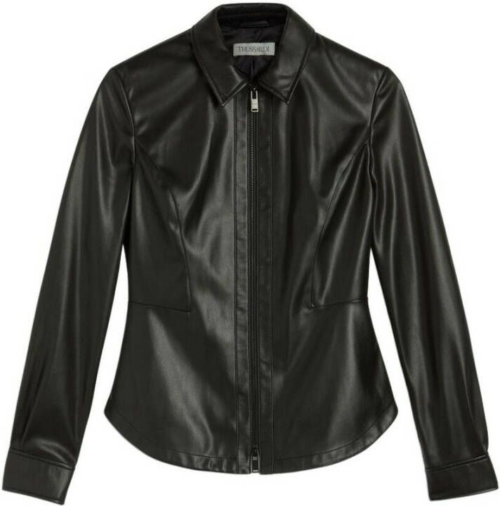 Trussardi Leather Jackets Zwart Dames