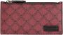 Trussardi Geometrische Monogram Kaarthouder met Ritssluiting Red Heren - Thumbnail 1