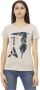 Trussardi Lichtblauw Katoenen T-shirt met Korte Mouwen en Print op de Voorkant Blue Dames - Thumbnail 1