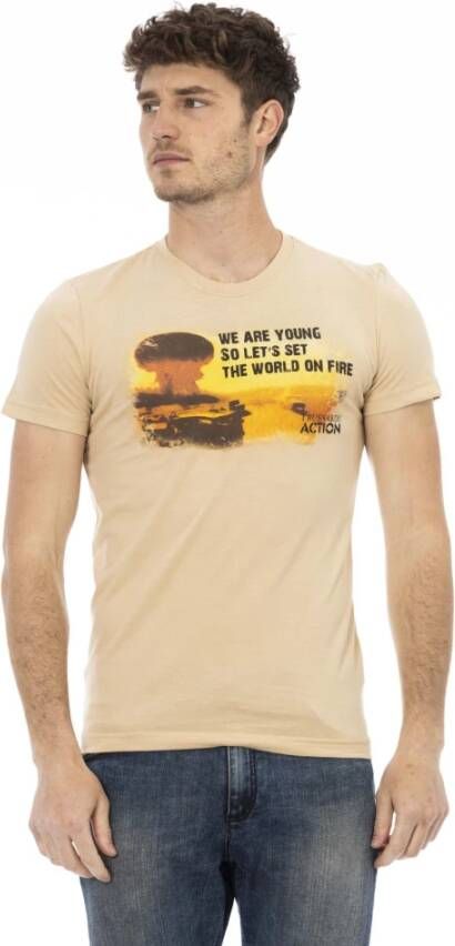 Trussardi T-Shirts Beige Heren