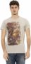 Trussardi Beige Ronde Hals Tee met Front Print Beige Heren - Thumbnail 1