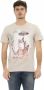 Trussardi Beige korte mouw luxe T-shirt met frontprint Beige Heren - Thumbnail 1