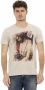 Trussardi Beige T-shirt van katoenmix voor mannen Beige Heren - Thumbnail 1