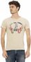 Trussardi Slanke Rode Ronde Hals Tee met Voorprint Red Heren - Thumbnail 1