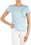 Trussardi Katoenen T-shirt met Logo Print Blue Dames - Thumbnail 1
