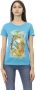 Trussardi Lichtblauw Katoenen T-shirt met Korte Mouwen Blue Dames - Thumbnail 1