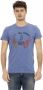 Trussardi Casual T-shirt met korte mouwen en ronde hals Blue Heren - Thumbnail 1