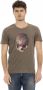 Trussardi Stijlvol T-shirt met unieke frontprint Brown Heren - Thumbnail 1