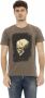 Trussardi Bruine Katoenen T-Shirt met Ronde Hals Brown Heren - Thumbnail 1