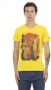 Trussardi Korte Mouw V-hals T-shirt Frontprint Yellow Heren - Thumbnail 1