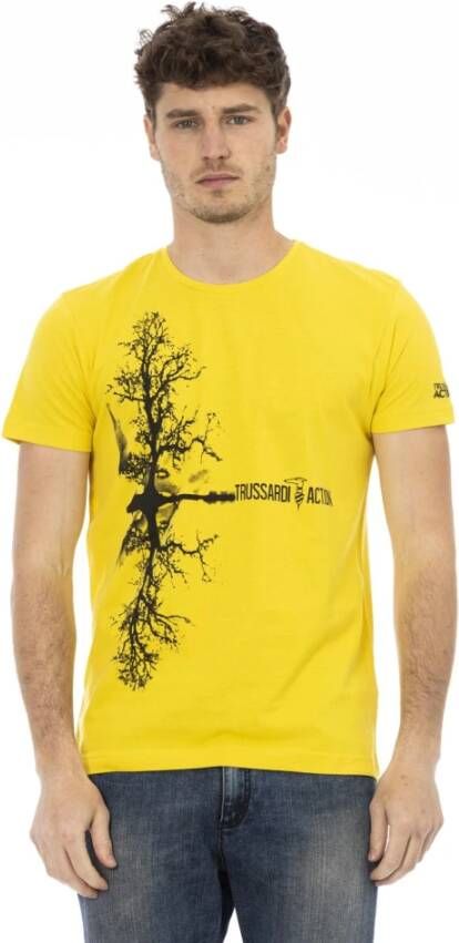 Trussardi T-Shirts Yellow Heren