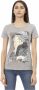 Trussardi Grijze Katoenen T-shirt met Korte Mouwen en Voorkant Print Gray Dames - Thumbnail 1