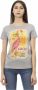 Trussardi Grijze Katoenen T-shirt met Korte Mouwen en Voorkant Print Gray Dames - Thumbnail 1
