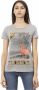 Trussardi Grijze Katoenen T-shirt met Korte Mouwen en Voorkant Print Gray Dames - Thumbnail 1