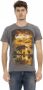 Trussardi Grijs T-shirt met korte mouwen en ronde hals Gray Heren - Thumbnail 1