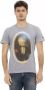 Trussardi Grijze Katoenen T-Shirt met Frontprint Gray Heren - Thumbnail 1