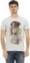 Trussardi Action Grijze Katoenen T-Shirt met Voorkant Print Gray Heren - Thumbnail 3