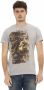 Trussardi Action Grijs Katoenen T-Shirt met Voorkant Print Gray Heren - Thumbnail 1