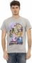 Trussardi Stijlvol Grijs Casual T-shirt met Eenvoudige Print Gray Heren - Thumbnail 1