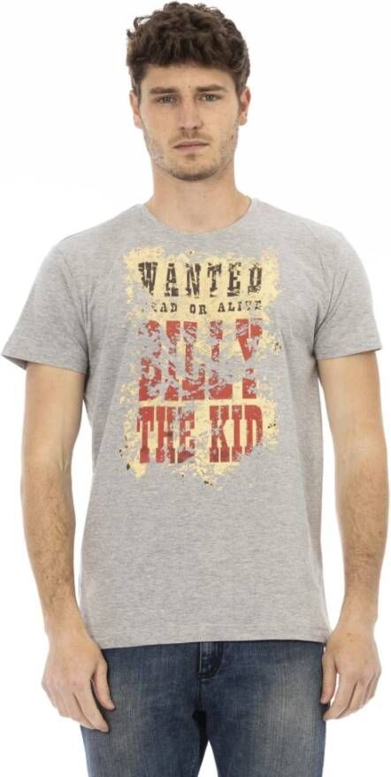 Trussardi Casual Ronde Hals Korte Mouw T-shirt Gray Heren